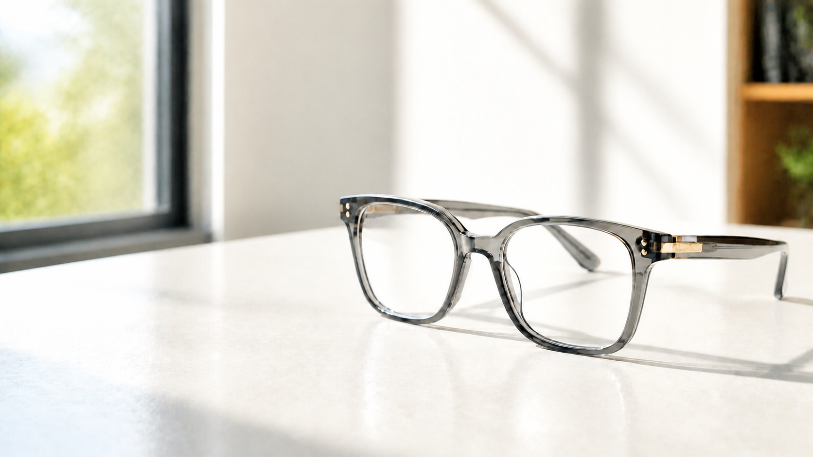 A refined optical frame in bright natural light